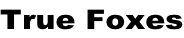 True Foxes
